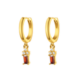 Jessica Hoop Earrings in Gold
