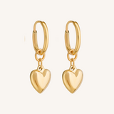 Baby Heart Hoops Mini - Gold
