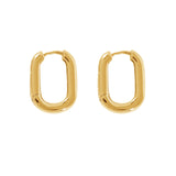 Mini Rectangle Hoop Earring