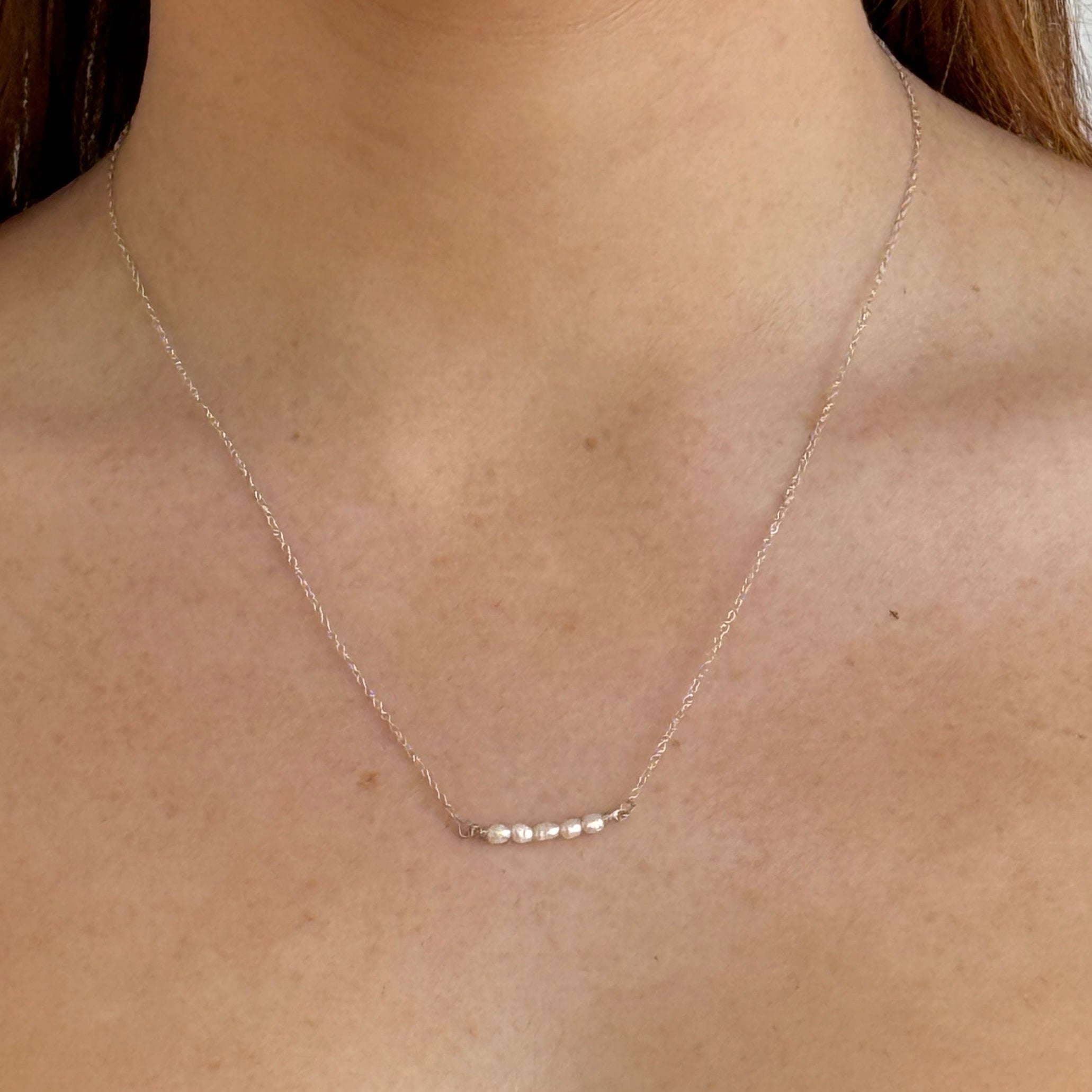 Cici freshwater necklace silver