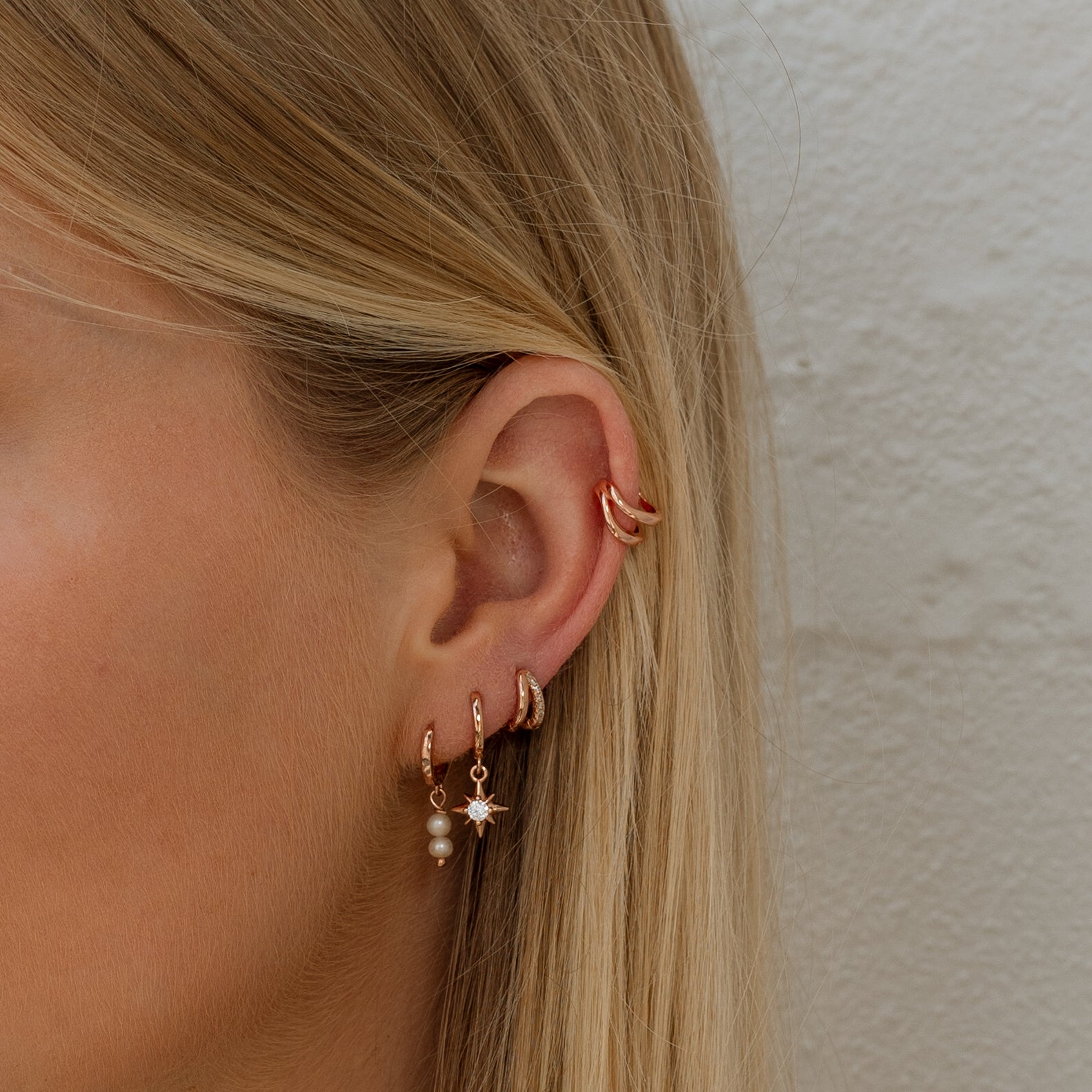 Ella Earrings in Rose Gold