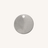 Engravable Circle Charm - Silver