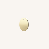 Engravable Oval Charm - Gold