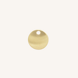 Engravable Circle Charm - Gold