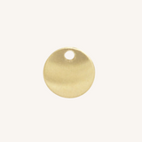 Engravable Circle Charm - Gold