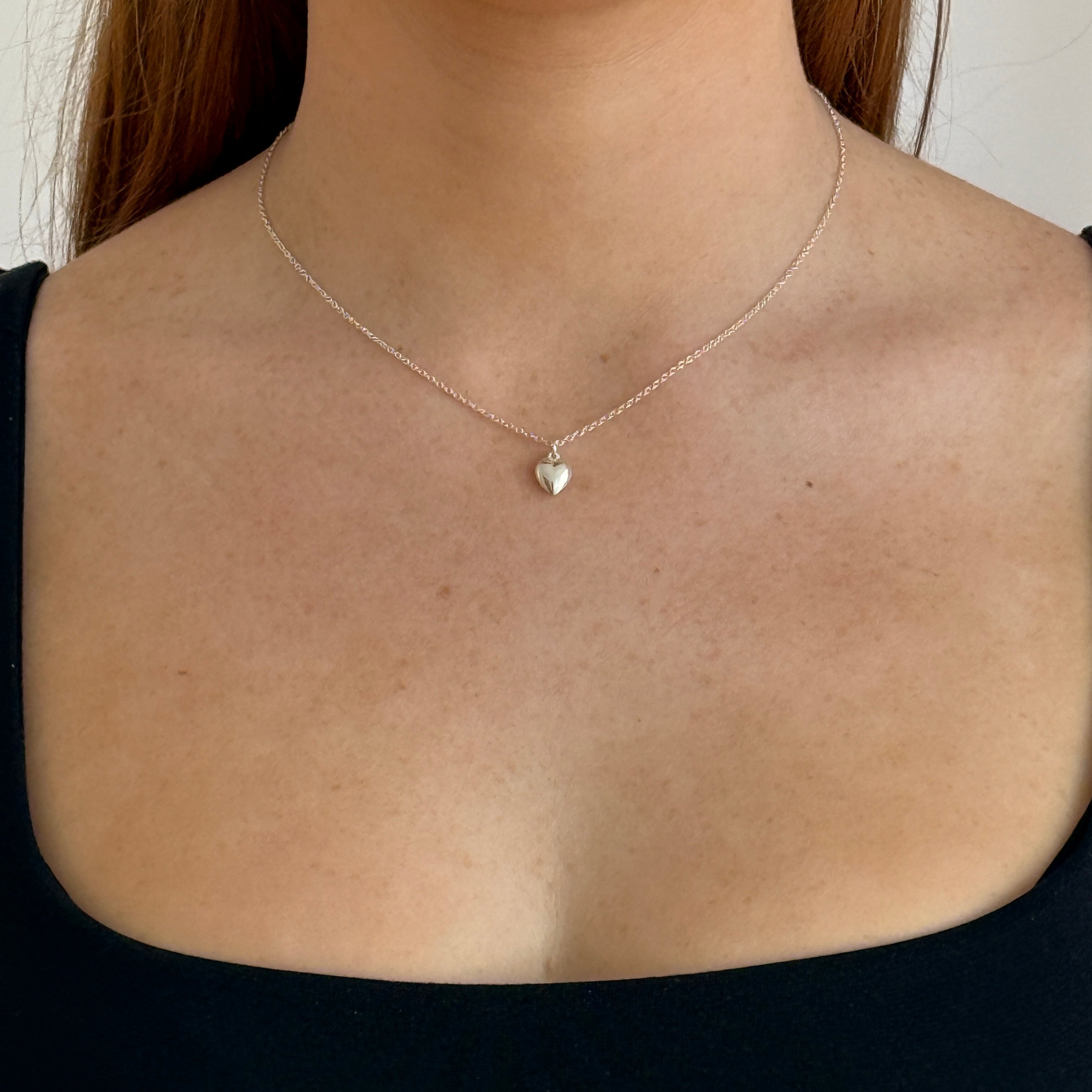 Fifi Heart Necklace Silver