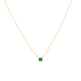 Lara Malachite Necklace - Gold