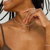 Rhea Figaro Necklace - Silver