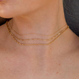 Mia Bar Necklace - Gold