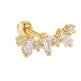 Loving Embrace Barbell Earring in Gold