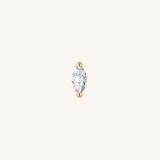 Marquis Flat Back Earrings – 14k Gold Filled - SINGLE