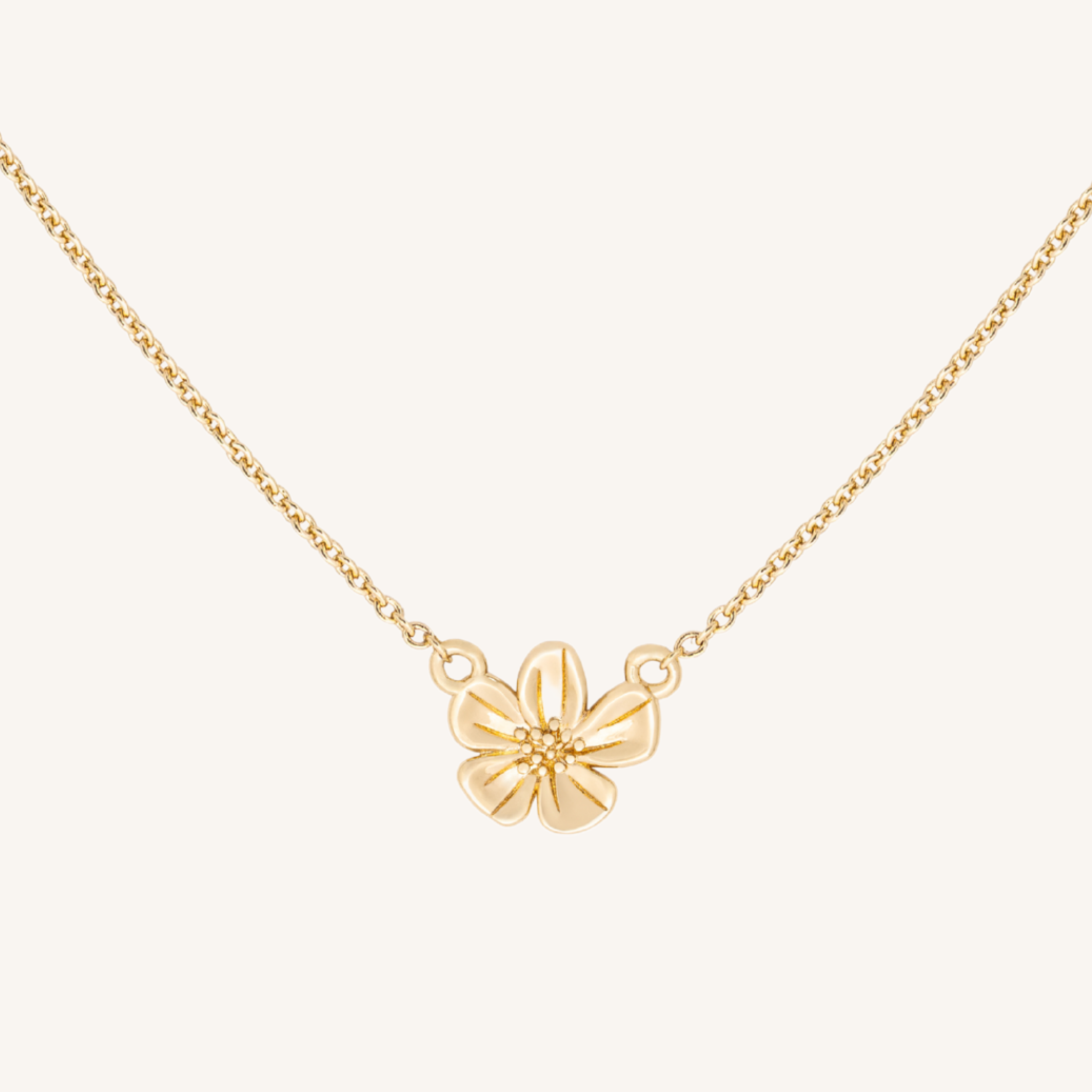 May Birth Flower Necklace Hawthorn 14k Gold Filled – HeyTilly