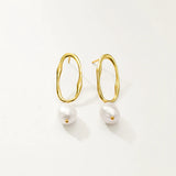 Rorie Pearl Drop Earring in Gold