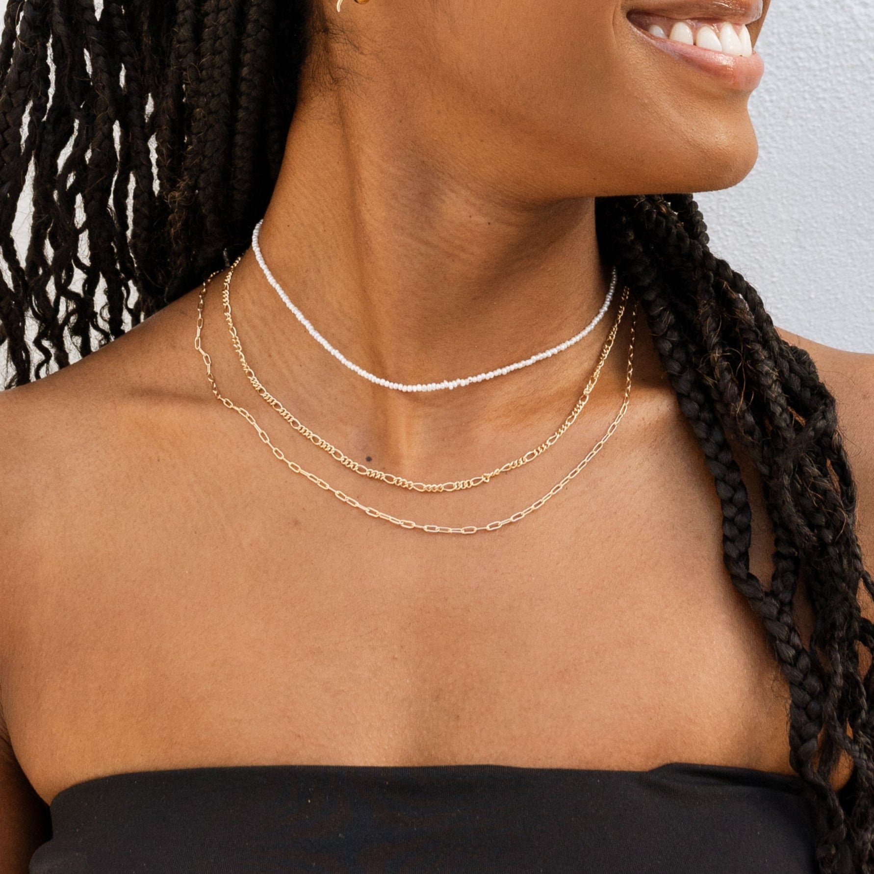 Selene Rope Necklace - Gold