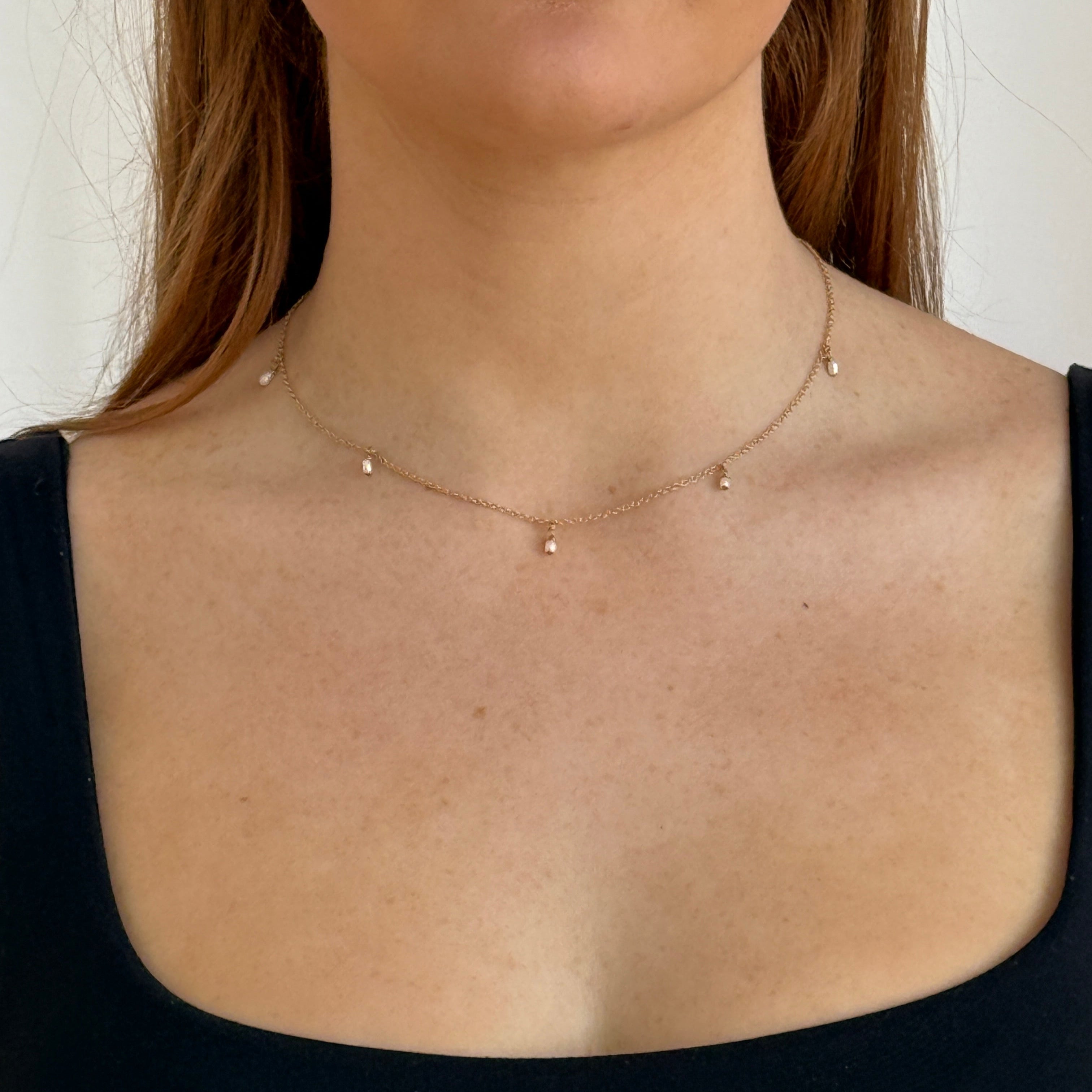 Sia Freshwater Pearl Necklace - Gold