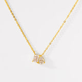 Toi Et Moi Necklace in Gold