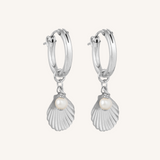 Tula Pearl Hoop Earring - Silver