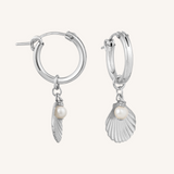 Tula Pearl Hoop Earring - Silver