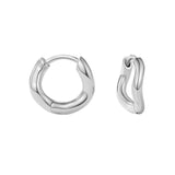 Wave Huggies in Silver