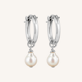 Mimi Pearl Drop Earring - Silver
