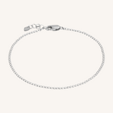 Iris Mini Curb Bracelet - Silver