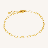 Selene Paperclip Bracelet - Gold