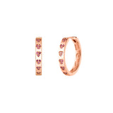 Love Earrings in Rose Gold