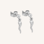 Chilli Drop Earring - Silver