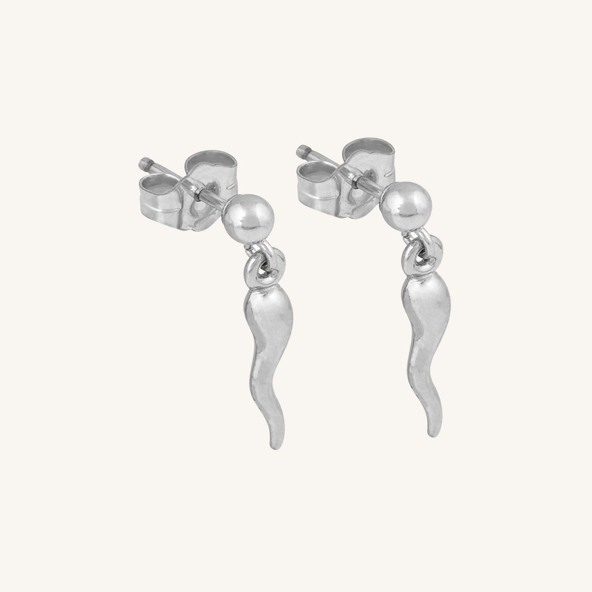 Chilli Drop Earring - Silver