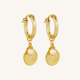 Tula Pearl Hoop Earring - Gold