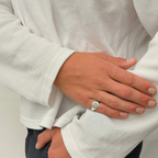 Engravable Signature Signet Ring - Sterling Silver