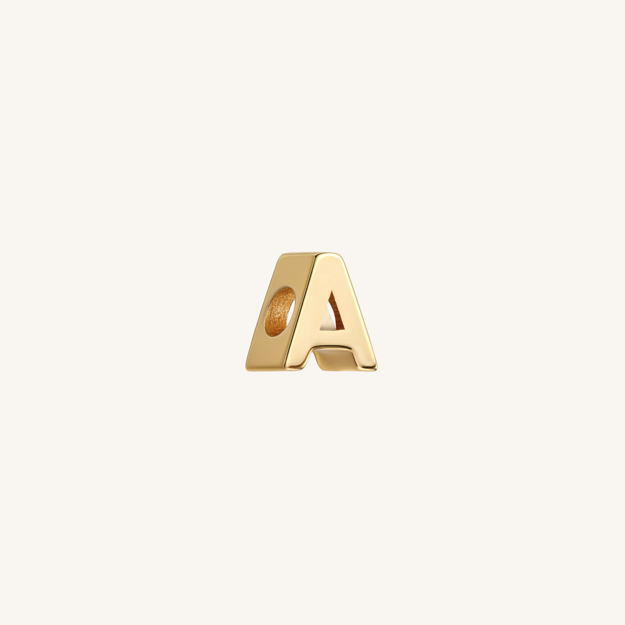 Letter A charm
