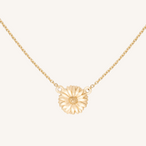 April Birth Flower Necklace  - Daisy - 14k Gold Filled