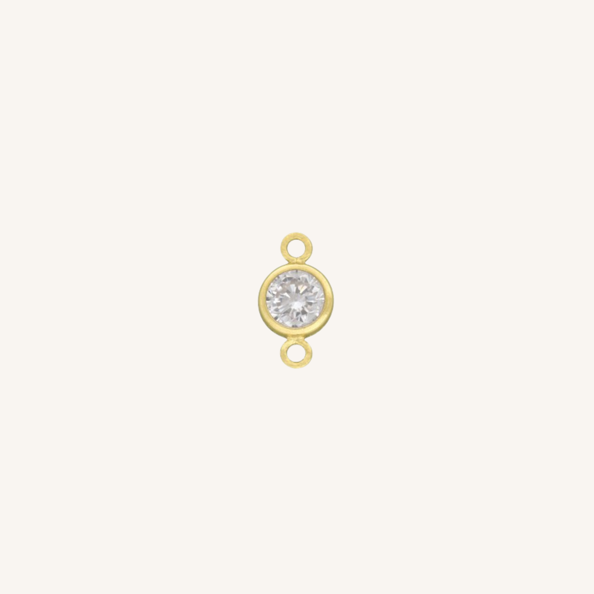April  connector charm in gold