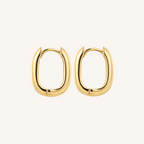 Aston Hoops Thick Gold Earrings - 14k Gold Filled