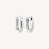 Aston Hoops – 925 Sterling Silver Thick Silver Earrings