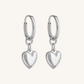 Baby Heart Hoops Mini - Silver