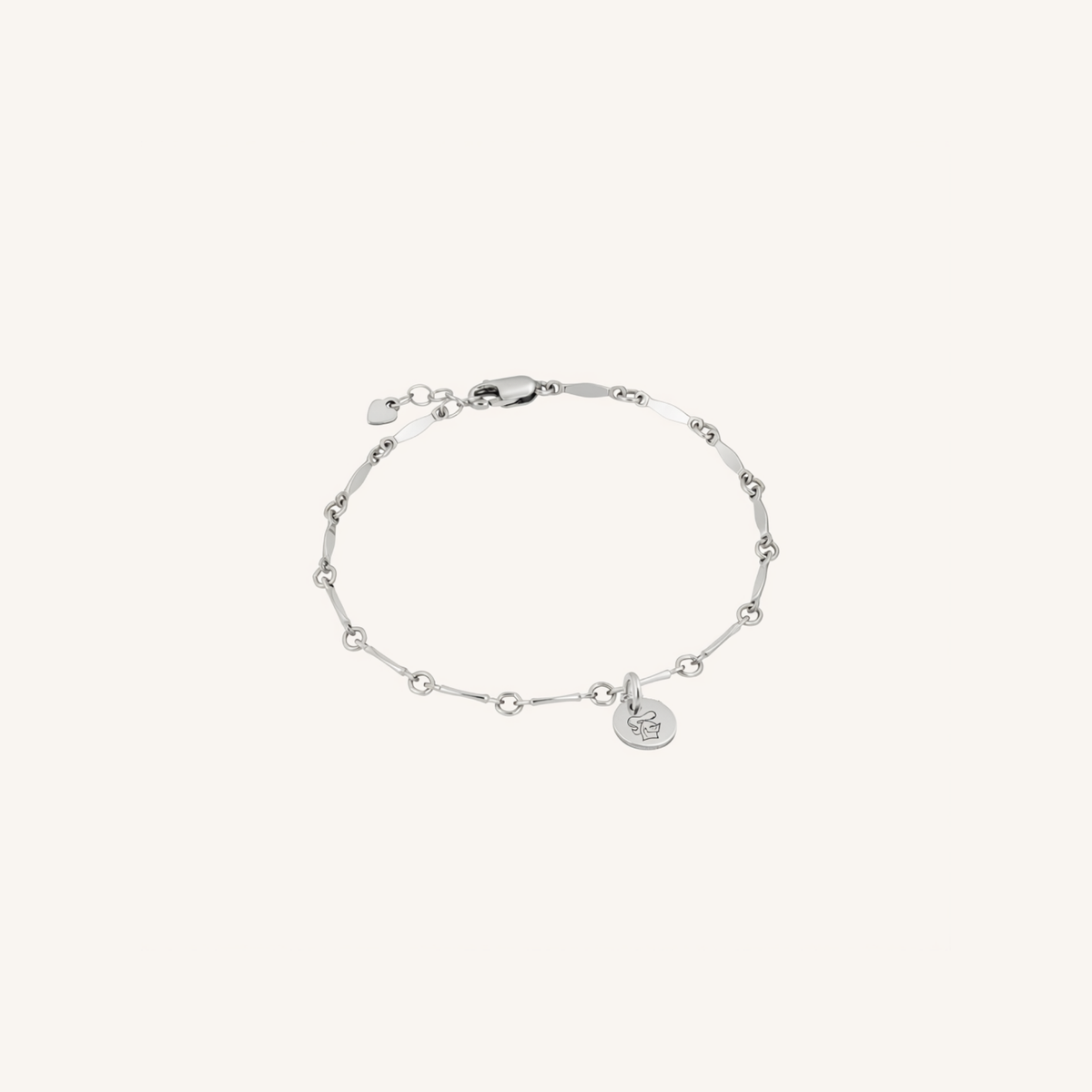 Newcastle Knights Engravable Circle Charm Bracelet - LIMITED EDITION - Silver
