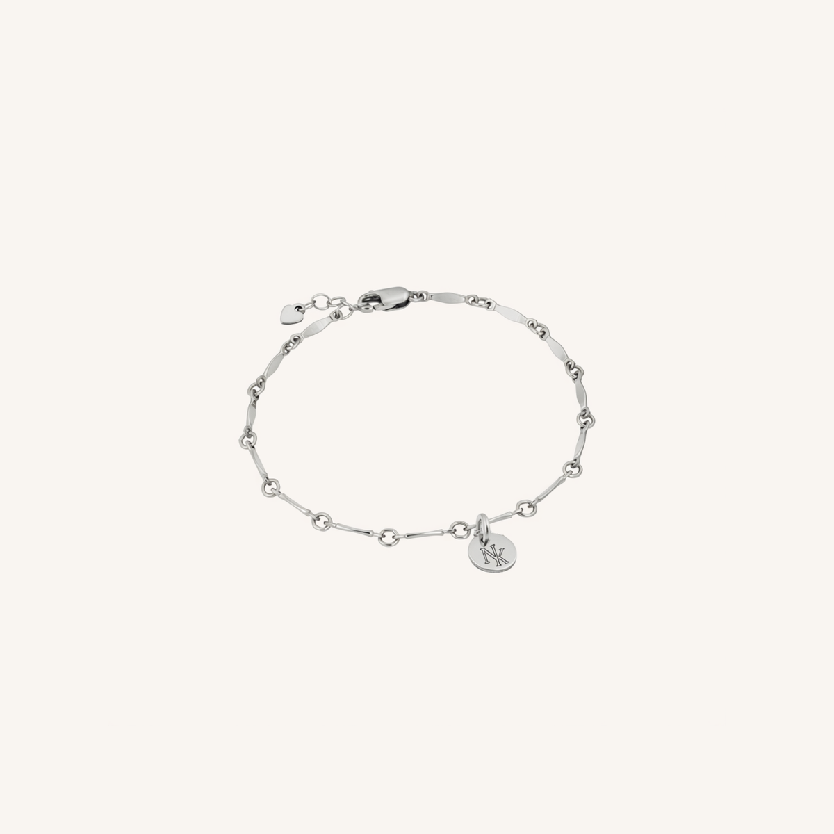 Newcastle Knights Engravable Circle Charm Bracelet - LIMITED EDITION - Silver
