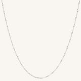 Mia Bar Necklace - Silver