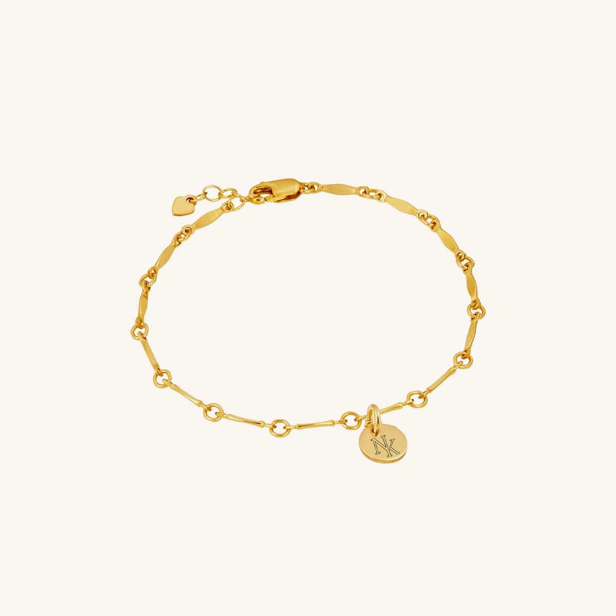 Newcastle Knights Engravable Circle Charm Bracelet - LIMITED EDITION - Gold