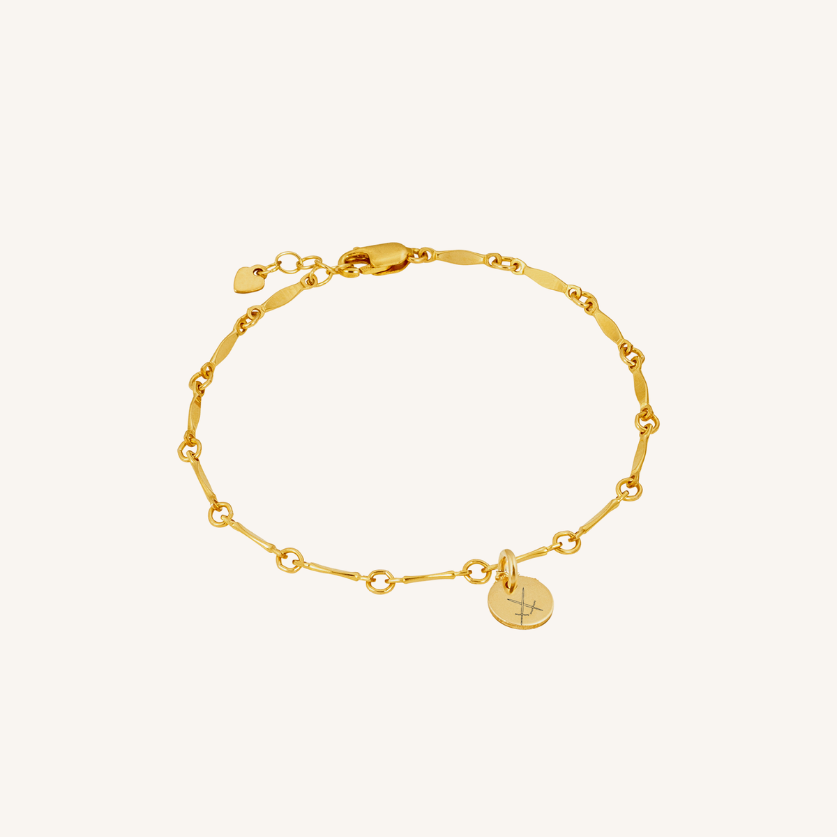 Newcastle Knights Engravable Circle Charm Bracelet - LIMITED EDITION - Gold