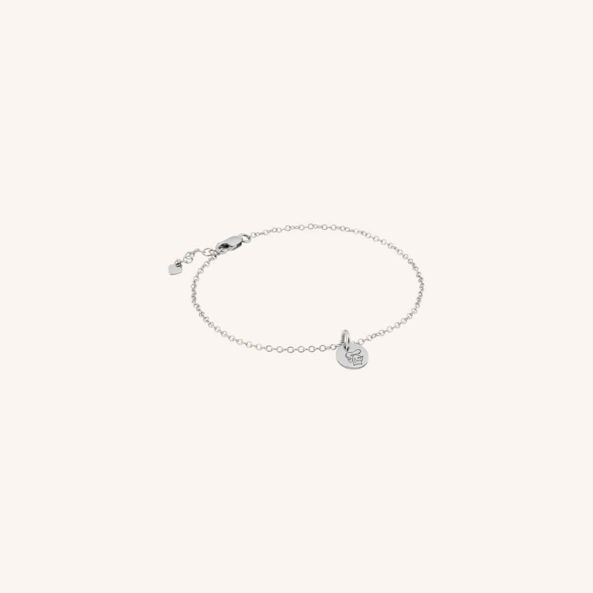 Newcastle Knights Engravable Circle Charm Bracelet - LIMITED EDITION - Silver