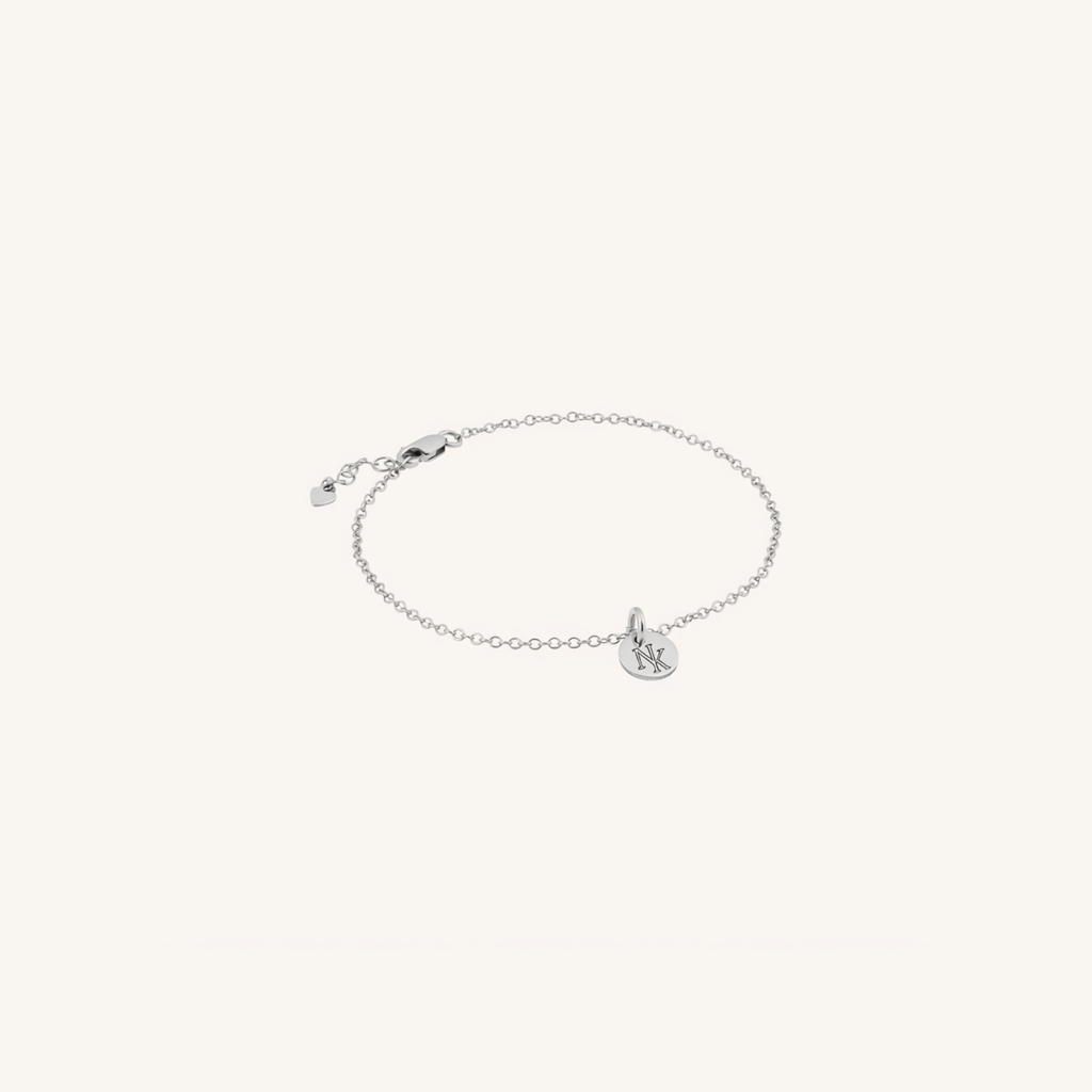 Newcastle Knights Engravable Circle Charm Bracelet - LIMITED EDITION - Silver