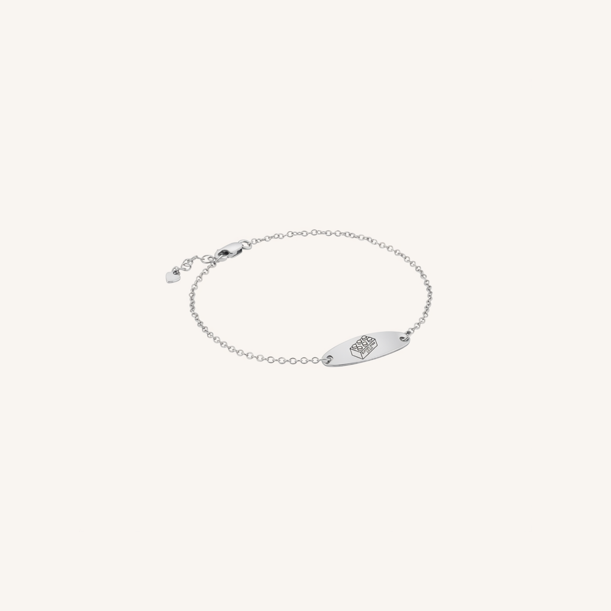 Newcastle Knights Engravable Oval Charm Bracelet - LIMITED EDITION - Silver