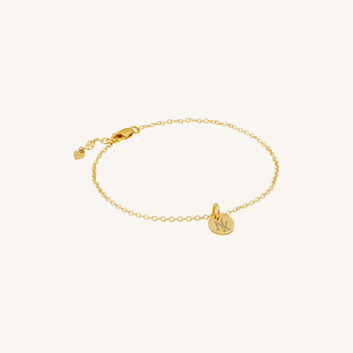 Newcastle Knights Engravable Circle Charm Bracelet - LIMITED EDITION - Gold