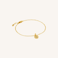 Newcastle Knights Engravable Circle Charm Bracelet - LIMITED EDITION - Gold