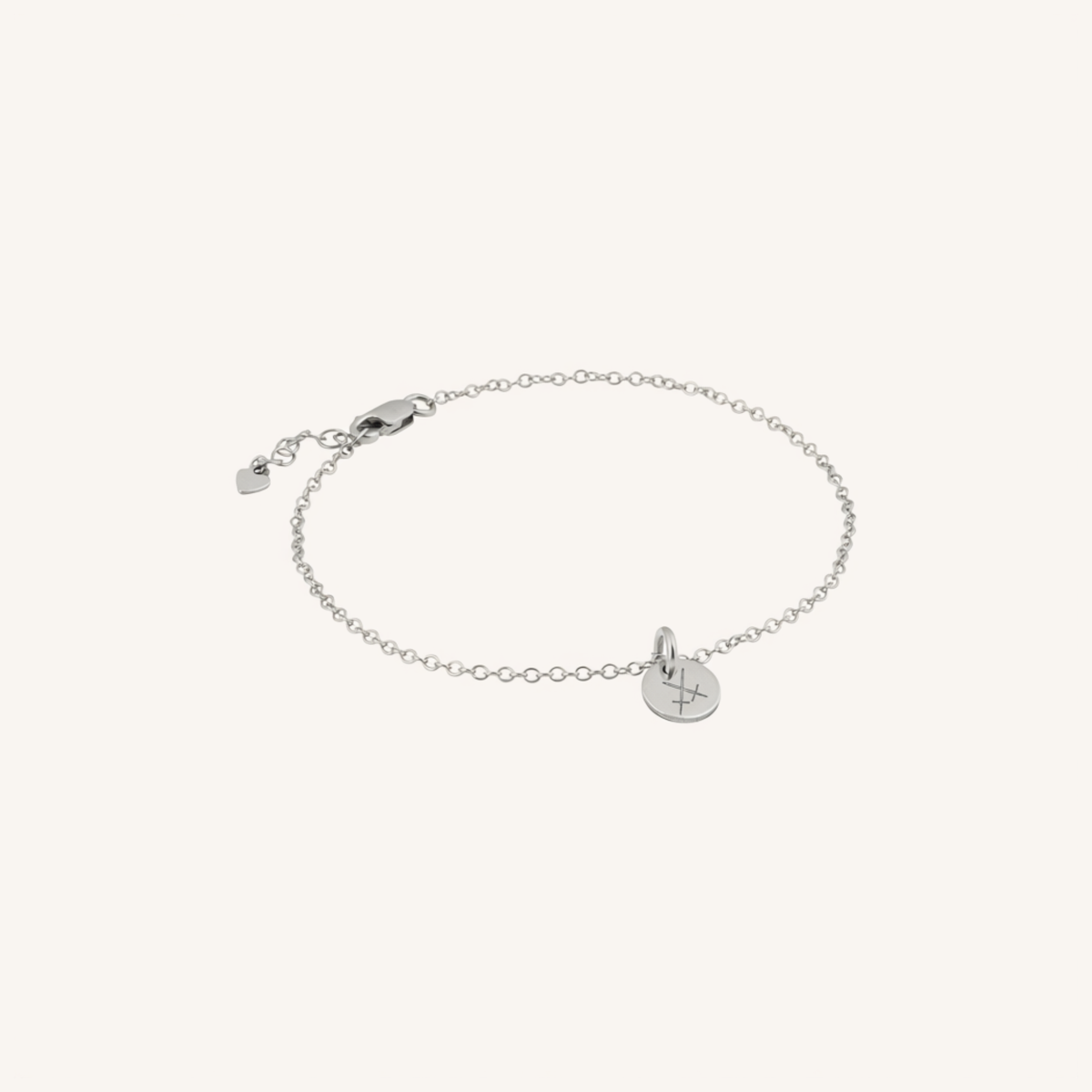 Newcastle Knights Engravable Circle Charm Bracelet - LIMITED EDITION - Silver