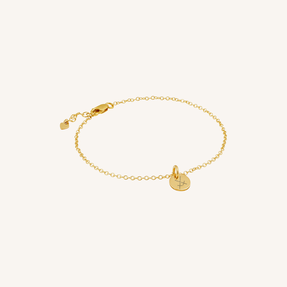 Newcastle Knights Engravable Circle Charm Bracelet - LIMITED EDITION - Gold