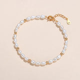 Cassie Freshwater Pearl Bracelet with Silver Beads